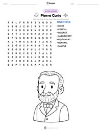 Pierre Curie printable worksheet preview