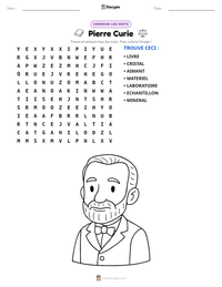 Aperçu de la feuille de travail imprimable Pierre Curie
