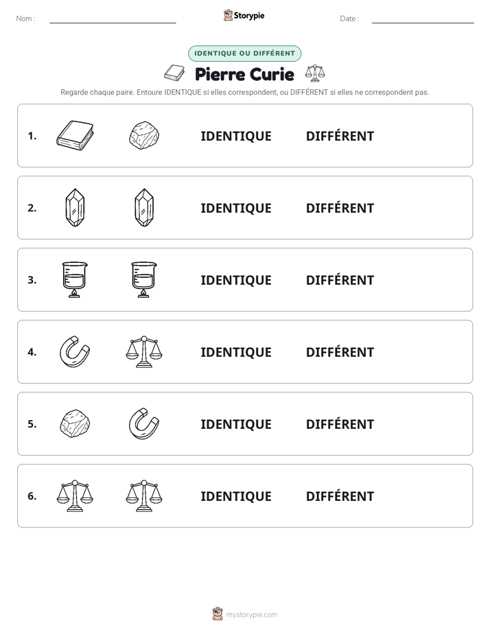 Identique ou Différent