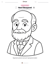 Henri Becquerel yazdırılabilir çalışma sayfası önizlemesi