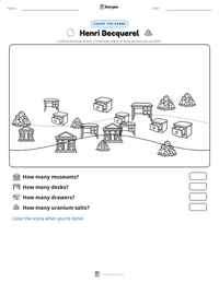 Henri Becquerel printable worksheet preview