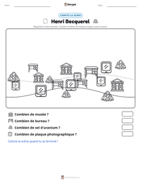 Aperçu de la feuille de travail imprimable Henri Becquerel