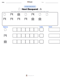 Podgląd drukowalnego arkusza ćwiczeń Henri Becquerel
