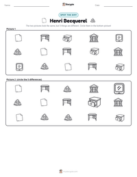 Henri Becquerel printable worksheet preview