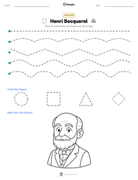 Henri Becquerel printable worksheet preview
