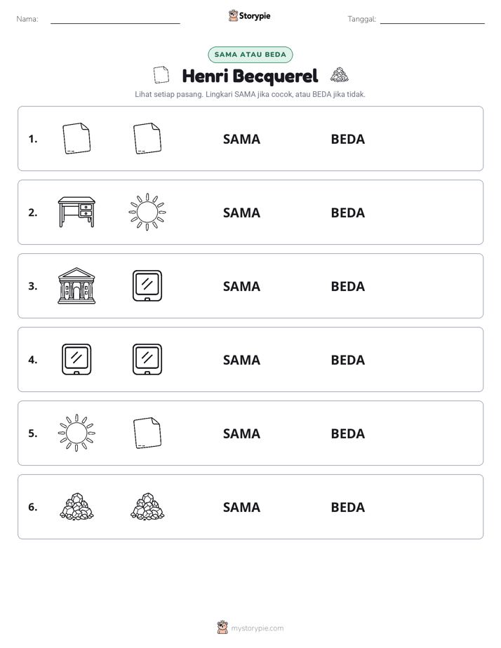 Sama atau Berbeda