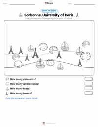 Sorbonne, University of Paris printable worksheet preview