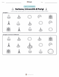 Anteprima della scheda stampabile di Parigi