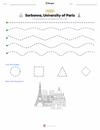 Sorbonne, University of Paris printable worksheet preview