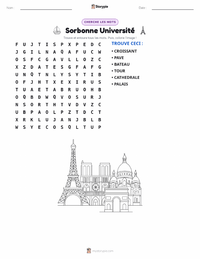 Aperçu de la feuille de travail imprimable Paris