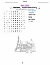 Anteprima della scheda stampabile di Parigi