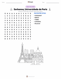 Prévia da folha de atividades imprimível Paris