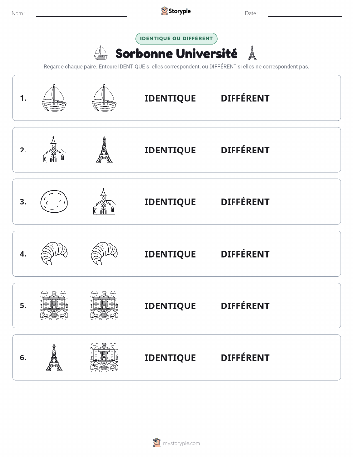 Identique ou Différent