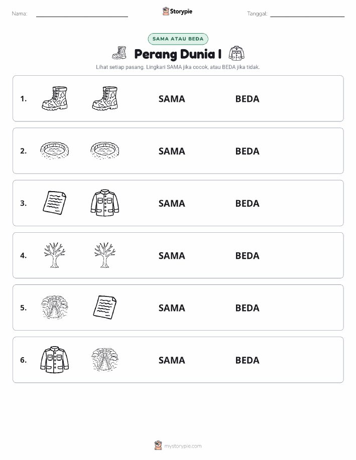 Sama atau Berbeda