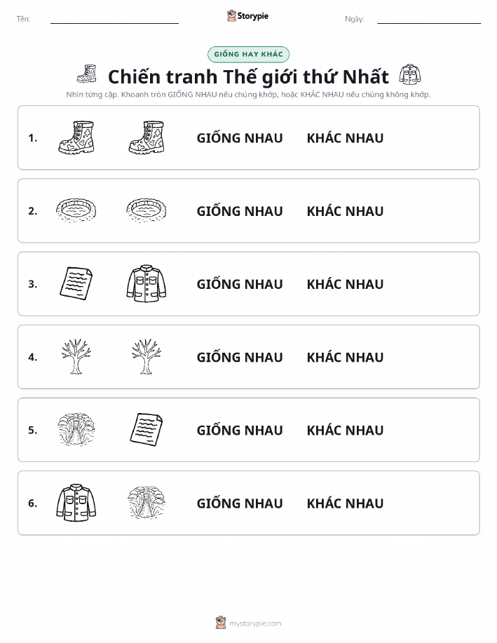 Giống Hay Khác