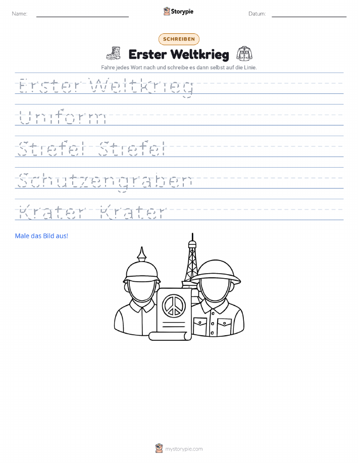 Schreibübung