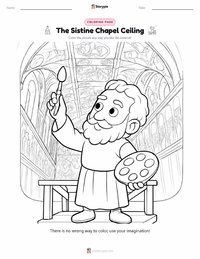 The Sistine Chapel Ceiling printable worksheet preview