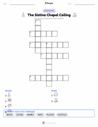 The Sistine Chapel Ceiling printable worksheet preview