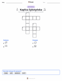 Podgląd drukowalnego arkusza ćwiczeń Sklepienie Kaplicy Sykstyńskiej