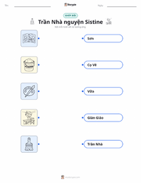 Tài liệu in sẵn Trần Nhà nguyện Sistine cho trẻ em