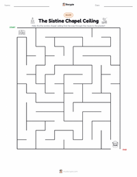 The Sistine Chapel Ceiling printable worksheet preview