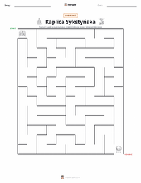 Podgląd drukowalnego arkusza ćwiczeń Sklepienie Kaplicy Sykstyńskiej