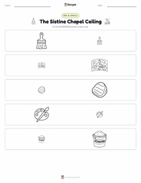The Sistine Chapel Ceiling printable worksheet preview