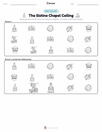 The Sistine Chapel Ceiling printable worksheet preview