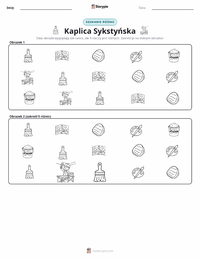 Podgląd drukowalnego arkusza ćwiczeń Sklepienie Kaplicy Sykstyńskiej