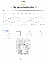 The Sistine Chapel Ceiling printable worksheet preview
