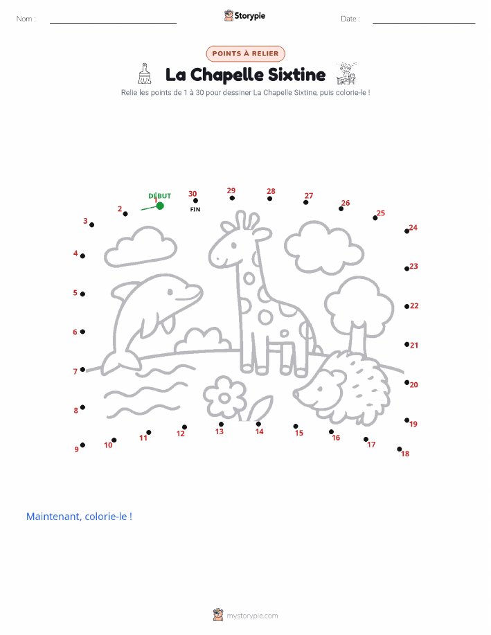 Relie les points