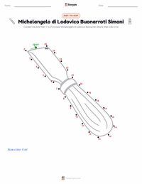Michelangelo di Lodovico Buonarroti Simoni printable worksheet preview