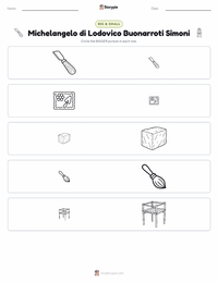 Michelangelo di Lodovico Buonarroti Simoni printable worksheet preview