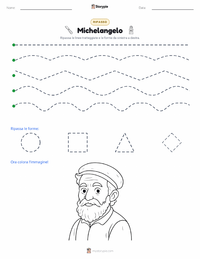 Anteprima della scheda stampabile di Michelangelo