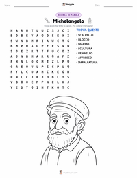 Anteprima della scheda stampabile di Michelangelo