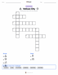 Vatican City printable worksheet preview
