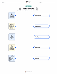 Vatican City printable worksheet for kids