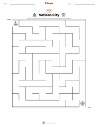 Vatican City printable worksheet preview