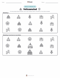 Vaticaanstad afdrukbare werkblad voorbeeld