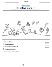Anteprima della scheda stampabile di Mileva Marić