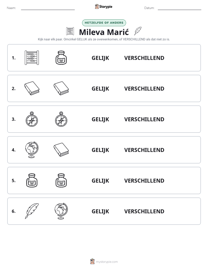 Zelfde of Verschillend