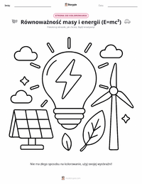 Strona do kolorowania Energia dla dzieci