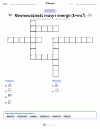 Podgląd drukowalnego arkusza ćwiczeń Energia