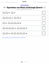 Energie druckbare Arbeitsblatt Vorschau