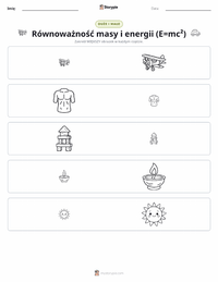 Podgląd drukowalnego arkusza ćwiczeń Energia