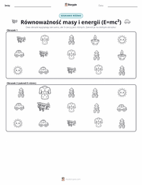 Podgląd drukowalnego arkusza ćwiczeń Energia