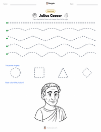 Julius Caesar printable worksheet preview
