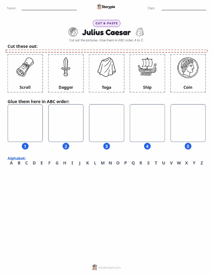 Cut & Paste Alphabet