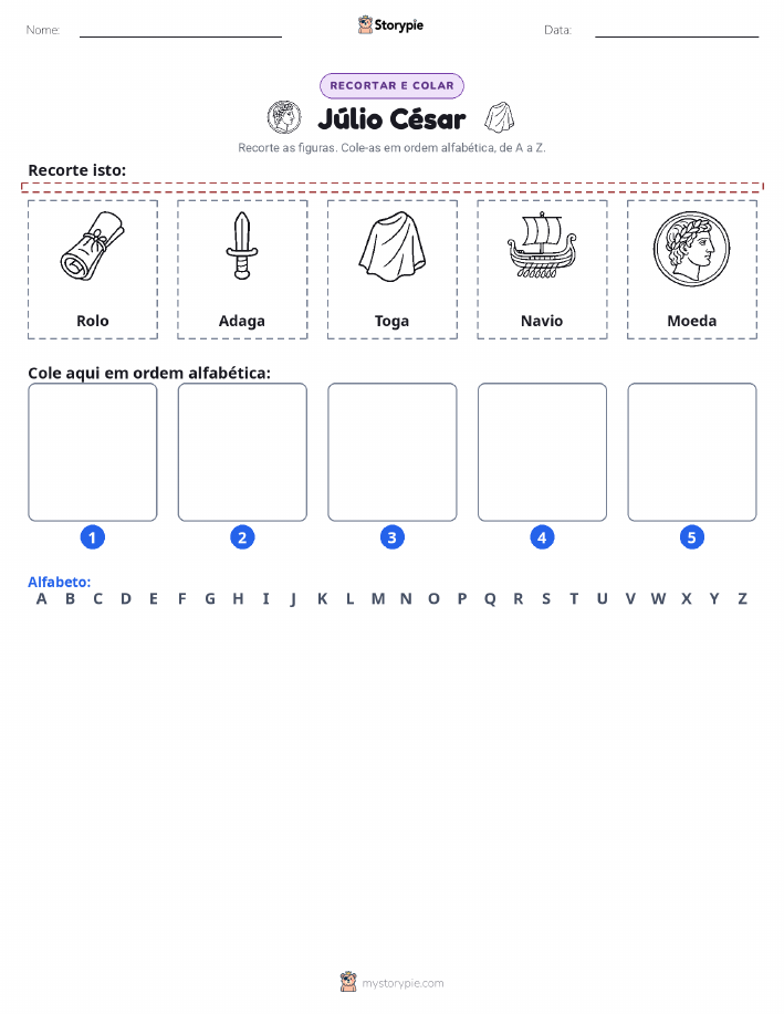 Recortar & Colar Alfabeto
