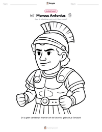 Marcus Antonius afdrukbare werkblad voorbeeld